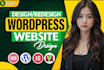 design redesign wordpress website, website development as a full stack developer
