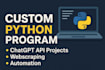 create custom python program