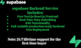 make the best supabase backend with nextjs frontend to make a website