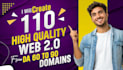 create 110 web 2 0  backlinks