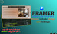 custom framer website design framer site responsive website design landing page