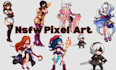 create pixel art character, nsfw pixel art animation, rpg maker, sprite sheet