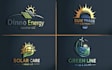 solar panel, electrical, power, energy solar logo design