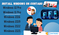 install contabo server with windows