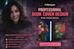 design a professional fiction book cover with custom illustrations