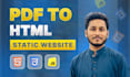 convert your PDF to HTML, CSS, and responsive static website