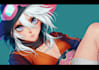 make anime drawing with anime art style character