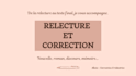 carefully proofread and correct your french writing