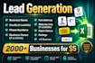 do b2b lead generation, data scraping and data extraction