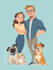 draw your pets into cute  cartoon
