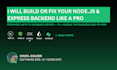 do backend using nest js, next js and express