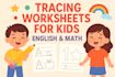create fun english, math worksheets for kids