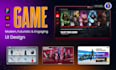 design aaa game UI, assets, and hud that boosts your player experience