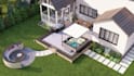 do backyard landscape design, pool, patio, lawn and landscape garden design