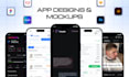 design creative and user friendly mobile app UI UX in figma