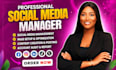 be your social media marketing manager and content creator, social media manager