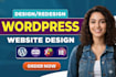 build wordpress website, business website, or blog website