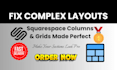 create advanced squarespace website design column and grid layouts design