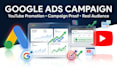 youtube video promotion by google ads with campaign proof for organic audience