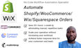 shopify woocommerce orders to goooglesheet airtable make com