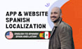 localize your app or website into spanish within 48hs