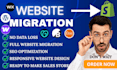 migrate wordpress to shopify woocommerce to shopify wix to shopify migration