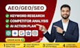 do GEO based keyword research for your services and location