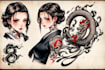 draw amazing japanese oriental tattoo