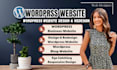 redesign wordpress business website development, create wordpress website design