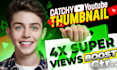 design catchy youtube thumbnail