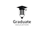 educational , courses , academy , training and learning logo