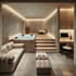 design 3d interior for spa, wellness center, sauna, steam room, jacuzzi and pool