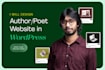 create a responsive author or poet website in wordpress