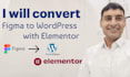 convert figma to wordpress with elementor