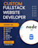 do custom fullstack web development in laravel, react, node js, sql, django