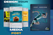 create high quality social media post and add designs