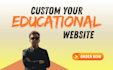 custom educational website, school, college and kindergarten