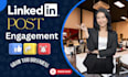 increase your linkedin post engagement with sharing, influence