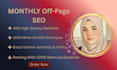 provide monthly off page SEO with white hat backlinks