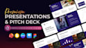 design investor pitch deck, slide deck design, company presentation