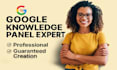 create google knowledge panel, knowledge graph and SEO setup
