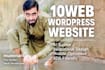 develop responsive wordpress 10web website