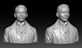 do realistic 3d head model, bust model for 3d printing