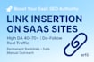 do link insertion on saas sites and high authority saas backlinks