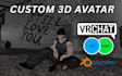 make 3d model, vrchat avatar, vtuber model, character design, gmod, fnaf model