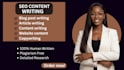 write SEO optimized blog posts and human written content
