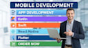 mobile development  kotlin, swift, react native, flutter