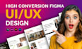 do figma website design, website ui ux design, ui ux design