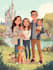 make a cute disney cartoon portrait