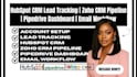 hubspot CRM lead tracking zoho CRM pipeline pipedrive dashboard email workflow